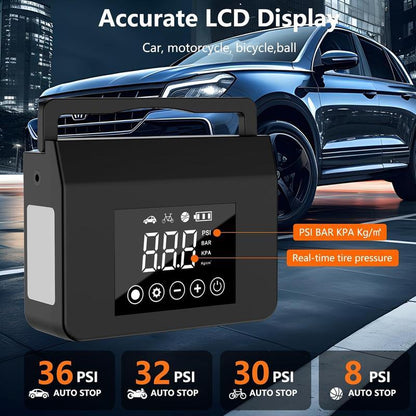 Portable Car Jump Starter with Air Compressor