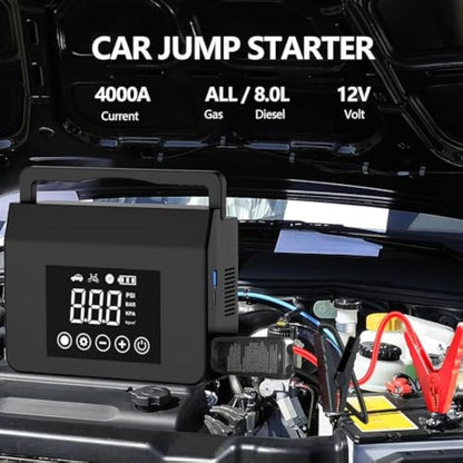 Portable Car Jump Starter with Air Compressor