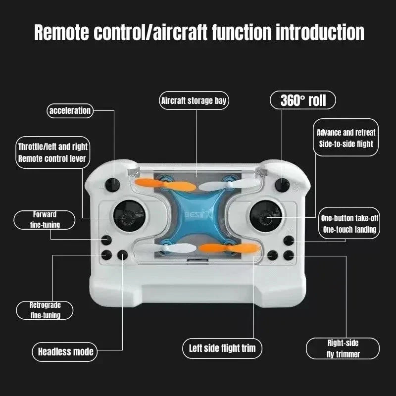 Drone Mini Remote Control Aircraft New Children's Toy Micro Aircraft Fixed Heigh